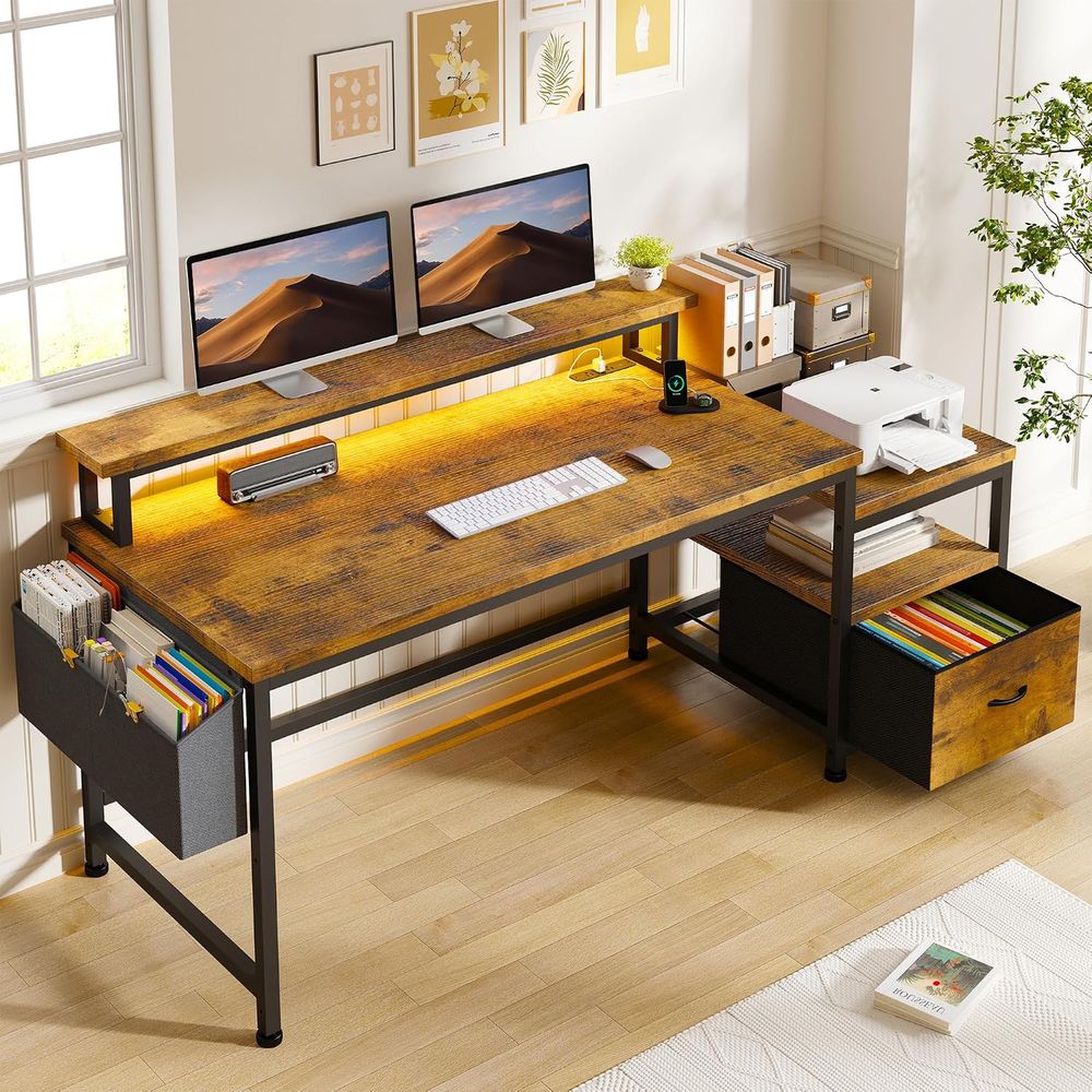 Woodworking Or Woodworking - Escritorio de Oficina de 56.5 Pulgadas