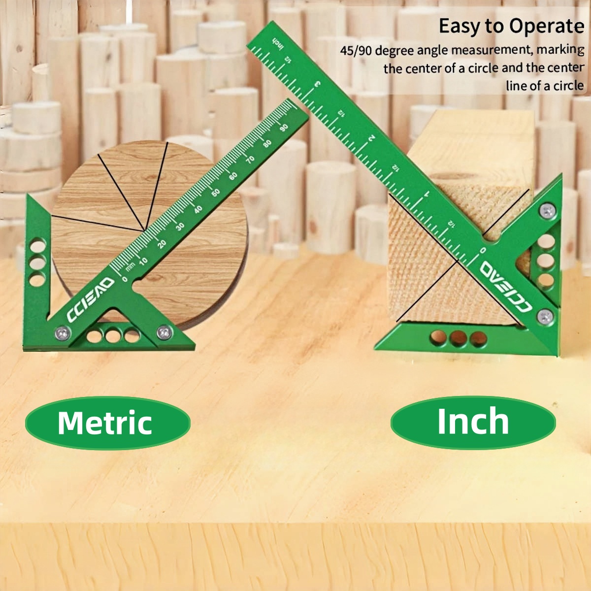 Woodworking Gauge - Medidor de línea de buscador central