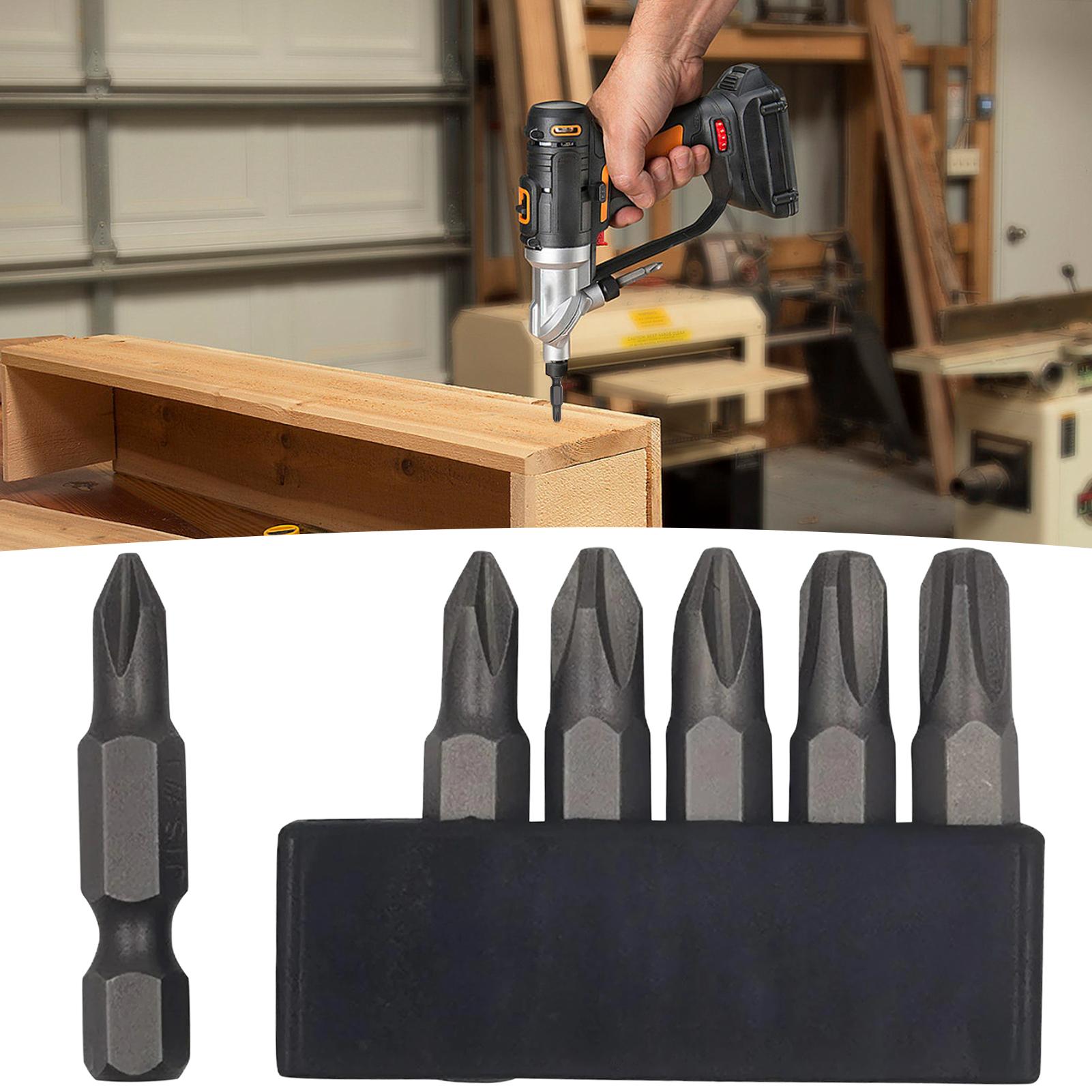 Woodworking Tool - Puntas de destornillador con vástago hexagonal