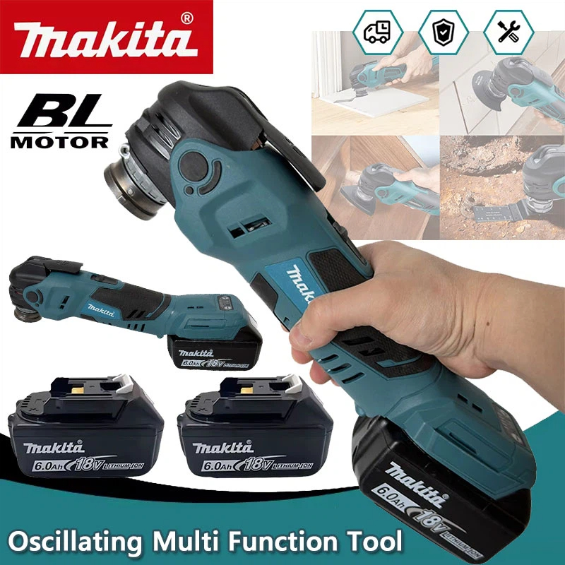 Woodworking Basic Tools - Herramienta Multifunción Oscilante sin Escobillas Makita,