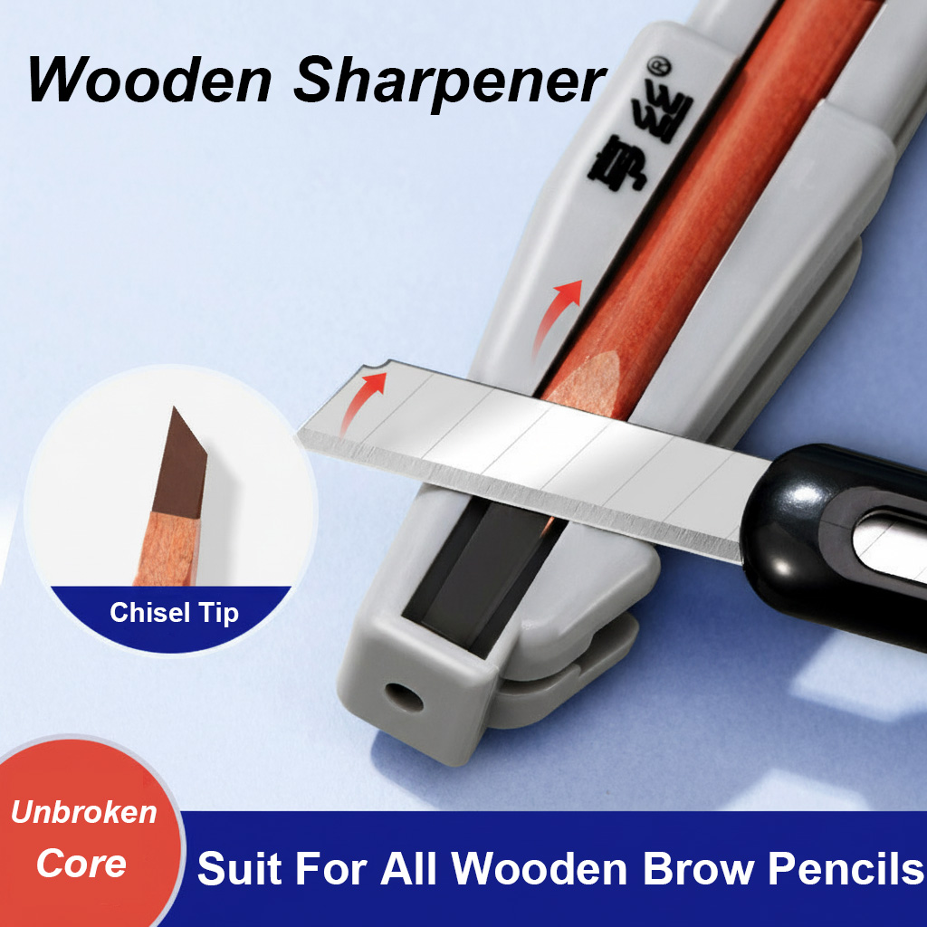 Woodworking Tool - Sacapuntas de cejas de madera para