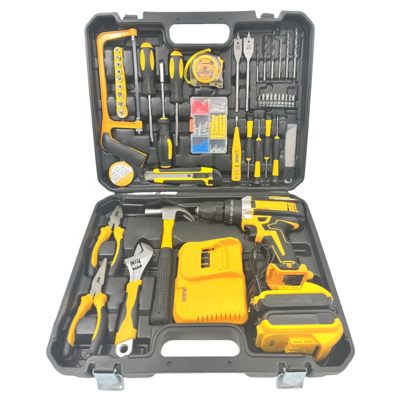 Woodworking Artisans - Juego de taladro eléctrico inalámbrico multifuncional,
