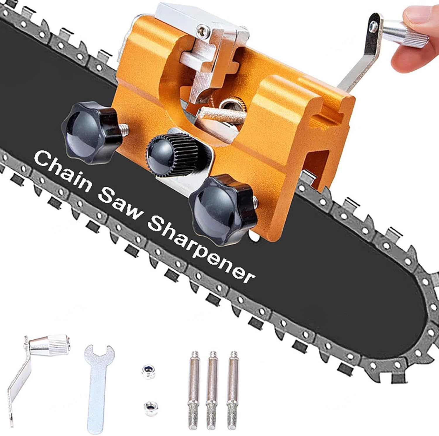 Woodworking Basic Tools - Afilador de Cadena Manual Portátil, Herramienta
