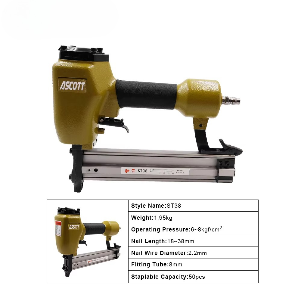 Woodworking Nails - Clavadora neumática pesada ST38 14GA para