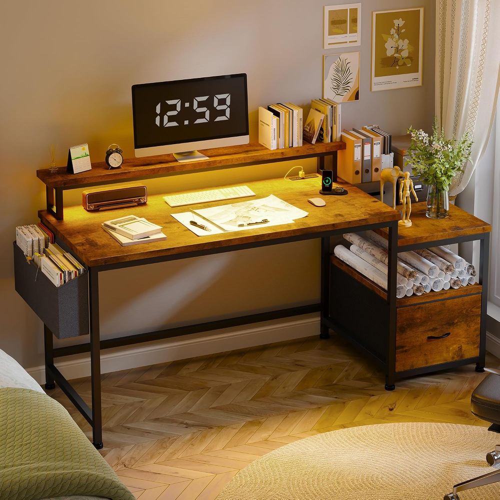 Escritorio de Oficina de 56.5  - Woodworking Or Woodworking reseña y precio