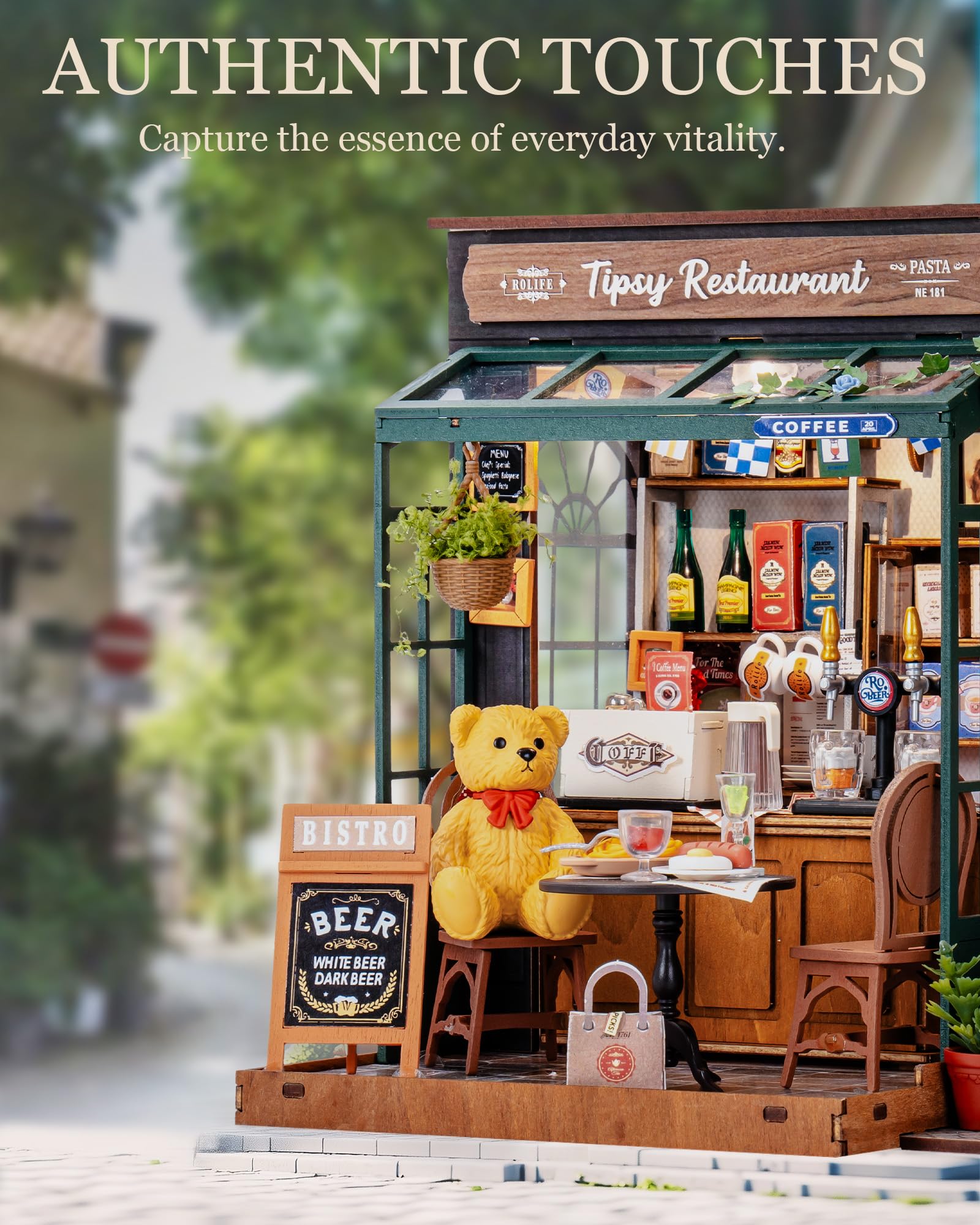 Robotime Rolife Tipsy restaura - Woodworking Room reseña y precio