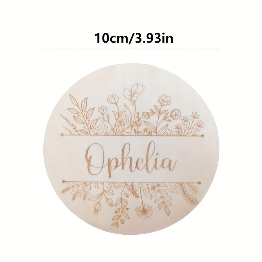 Placa con Nombre Grabado Flora - Woodworking Room reseña y precio
