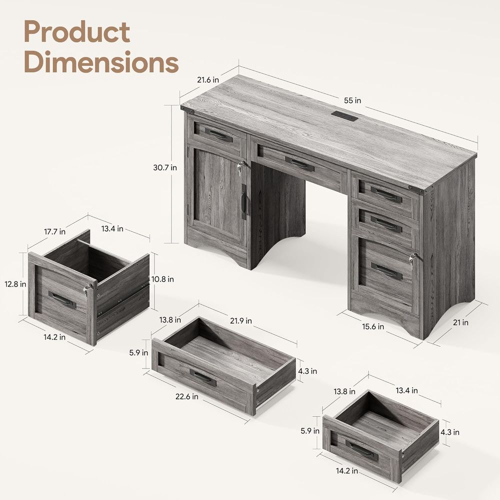 Escritorio de Oficina Moderno  - Woodworking Or Woodworking reseña y precio