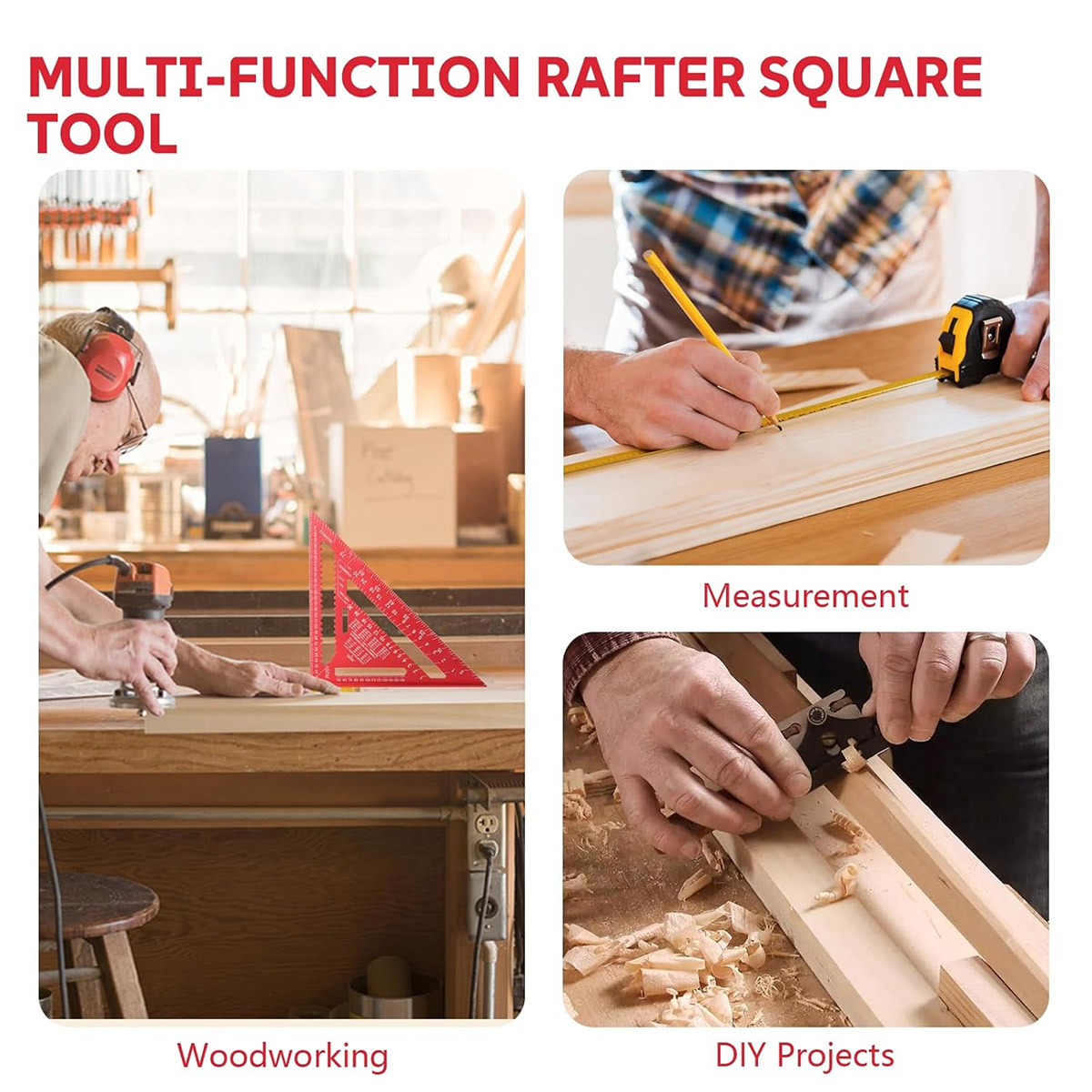Regla Triangular de Alta Preci - Woodworking Basic Tools reseña y precio