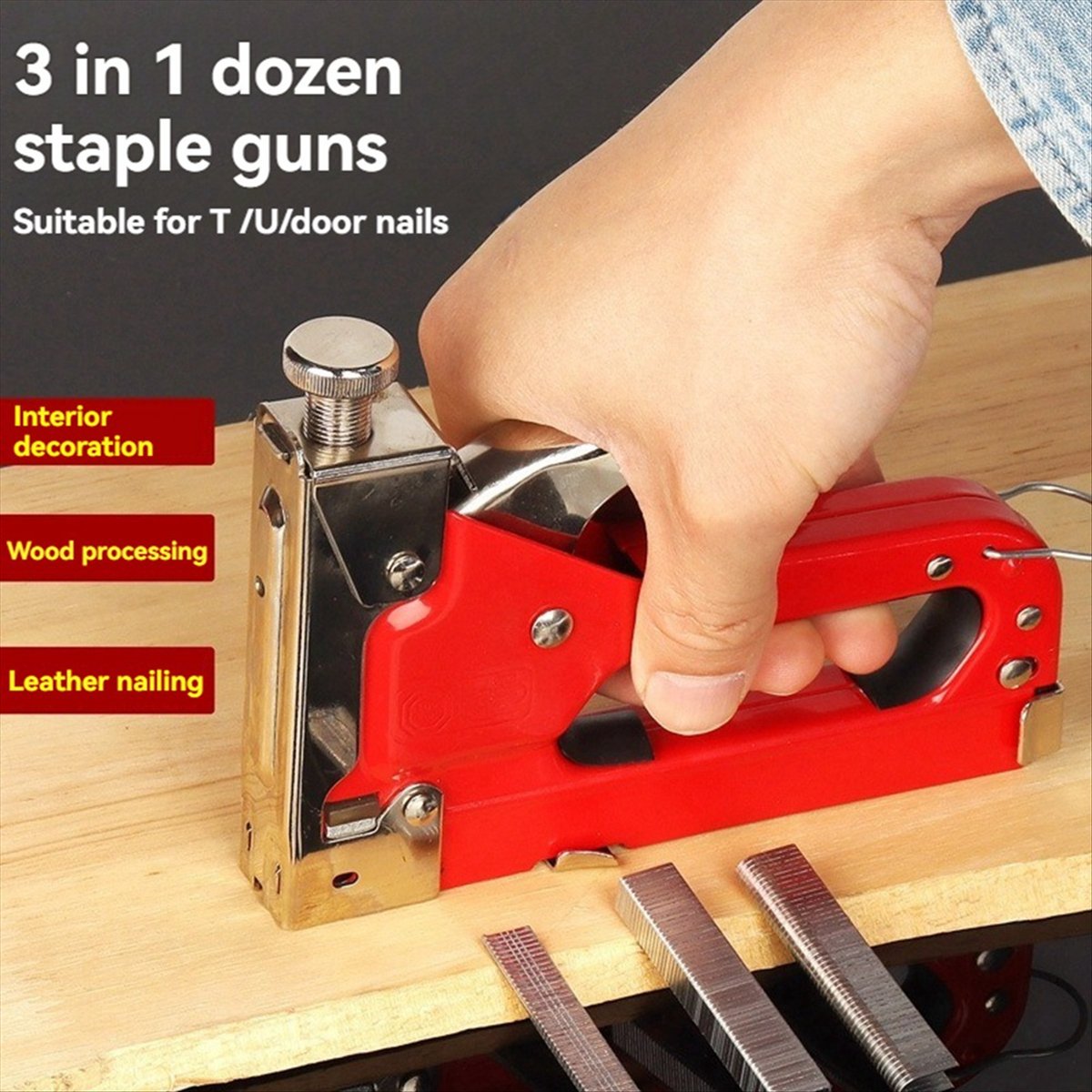 Grapadora Manual Multiusos N82 - Woodworking Nails reseña y precio