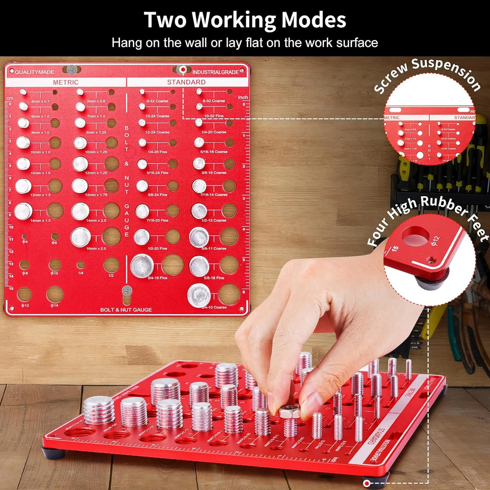Juego de Calibres para Roscas  - Woodworking Basic Tools reseña y precio