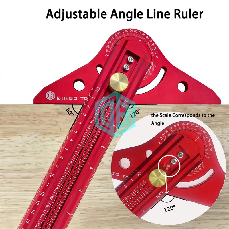 Regla de ángulo de aleación de - Woodworking Tool reseña y precio