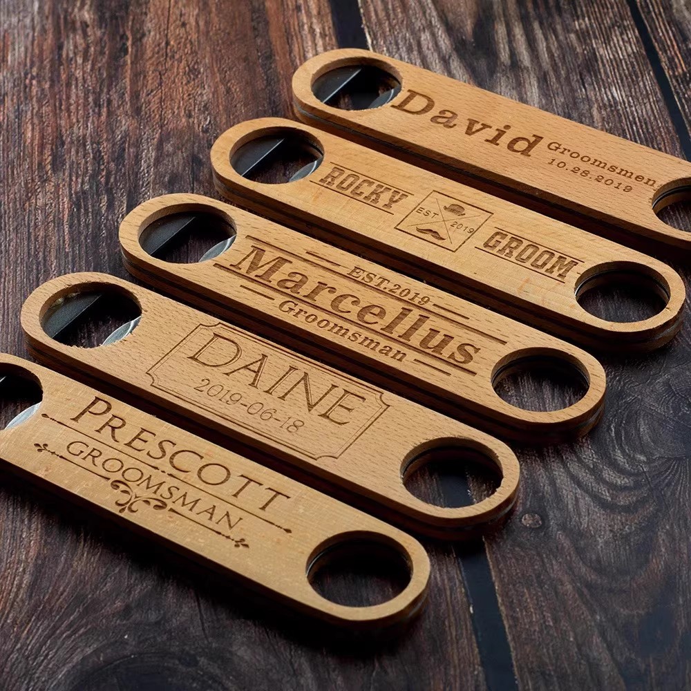 Abridor de botellas de cerveza - Woodworking Logos reseña y precio