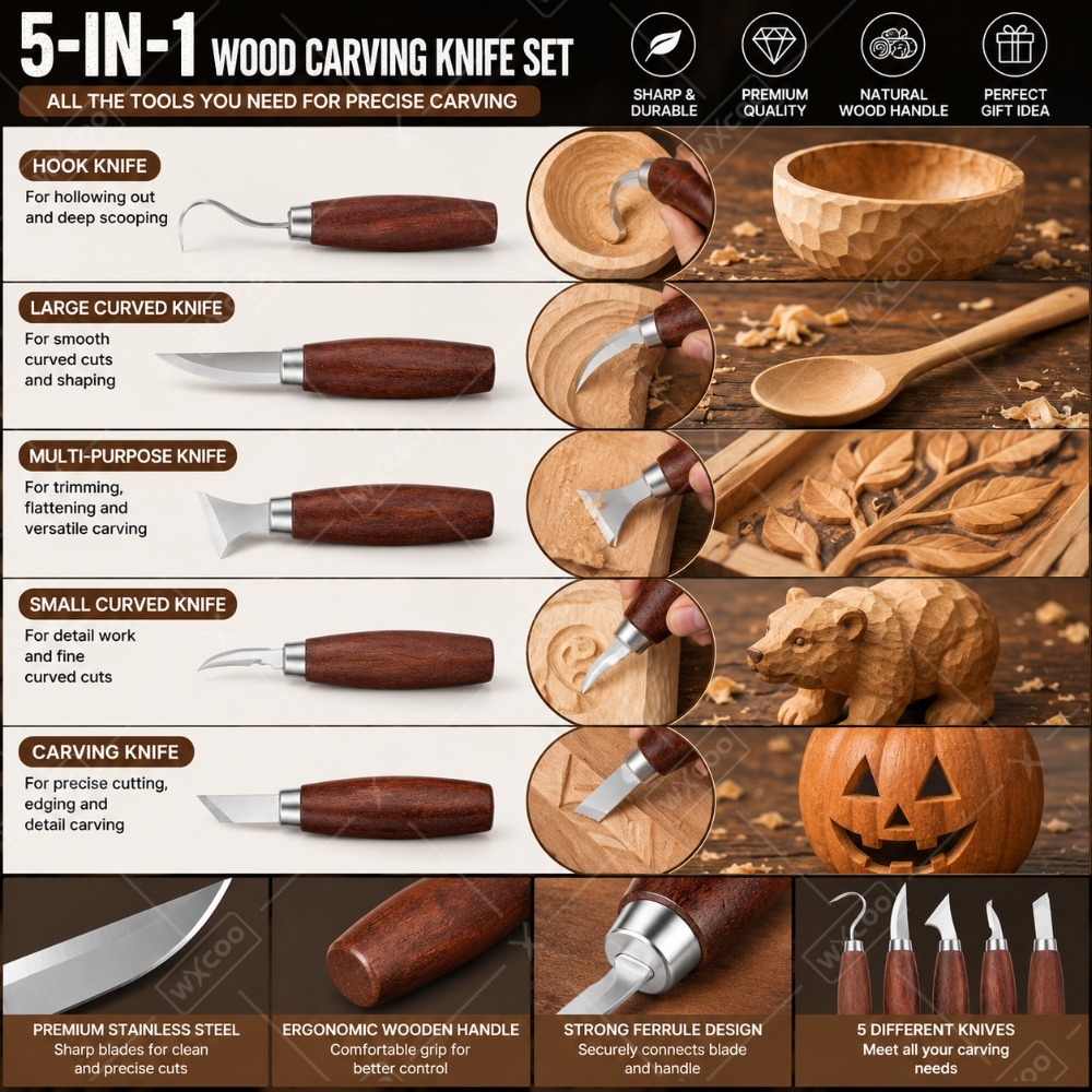 Juego de Cinceles para Tallar  - Woodworking Kits For Beginners reseña y precio