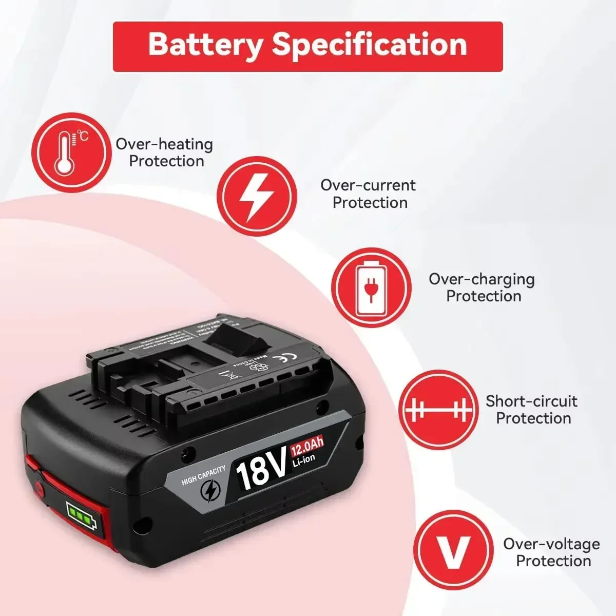 Batería Original de 18V, 8,0/1 - Bosch Drill Gsb 18V reseña y precio