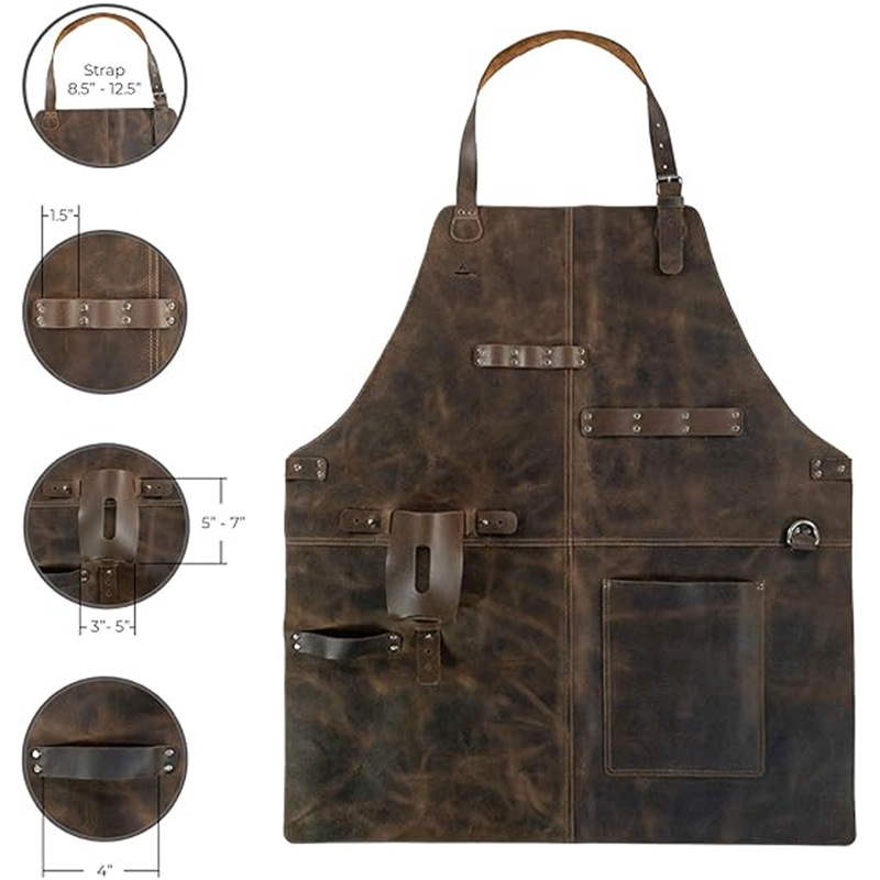 Delantal Retro de Cuero PU, co - Woodworking Artisans reseña y precio