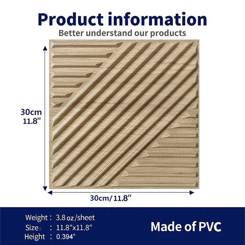 12 Uds Panel de pared 3D 30x30 - Woodworking Room reseña y precio