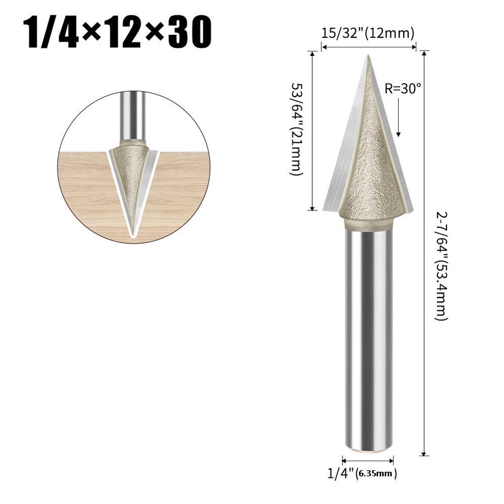 Fresa de grabado en V de carbu - Woodworking Or Woodworking reseña y precio
